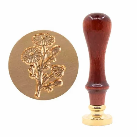 Beechwood Handle Wax Seal Stamps - Custom Flying Discs