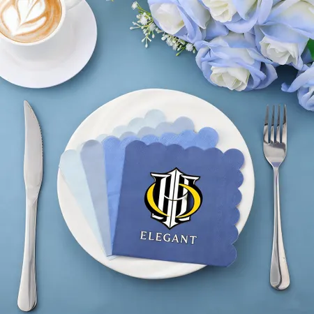 Scallop Beverage Napkins - Custom Flying Discs