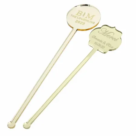 Metallic Acrylic Stir Sticks - Custom Flying Discs