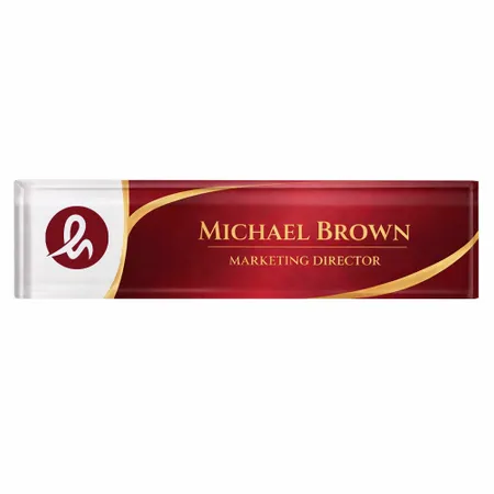 Acrylic Desktop Name Badges - Custom Flying Discs