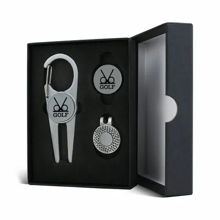 Deluxe Golf Divot Tool Set with Ball Markers - Custom Flying Discs
