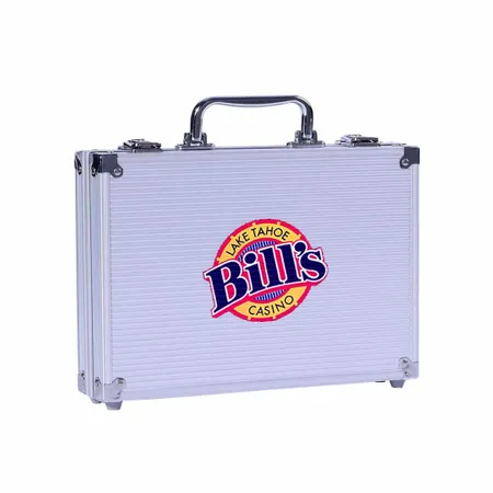 100ct Aluminum Poker Chip Cases - Custom Flying Discs