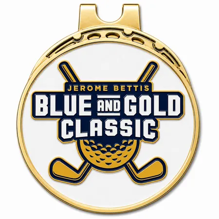 Hard Enamel Golf Ball Marker with Hat Clips - Custom Flying Discs