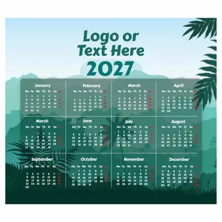 Nature Mouse Pad with Calendar - Custom Flying Discs