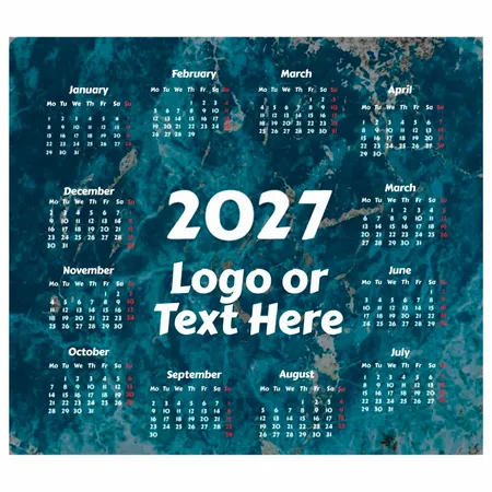 Granite Calendar Mouse Mat - Custom Flying Discs