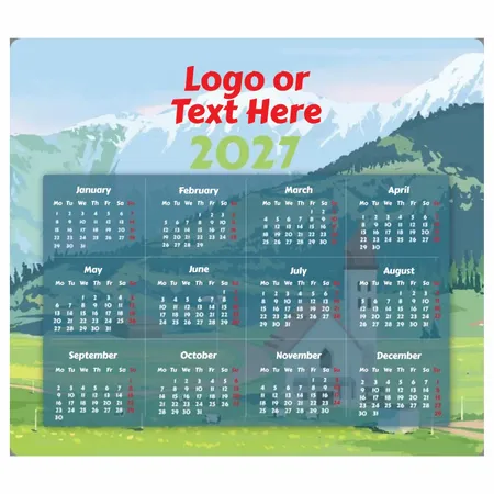 Mountain Scenery Mouse Pad - Custom Flying Discs