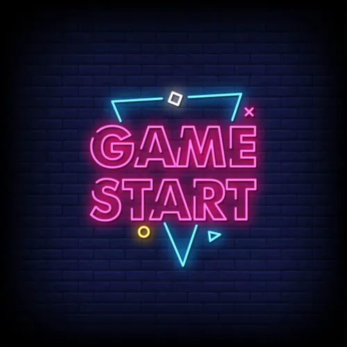 Game Start Neon Sign - Custom Flying Discs
