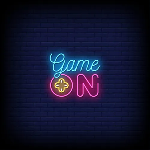 Game On Neon Sign - Custom Flying Discs
