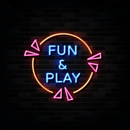 Fun & Play Neon Sign - Custom Flying Discs
