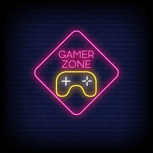 Gamer Zone Neon Sign - Custom Flying Discs