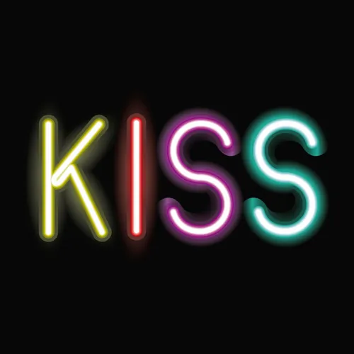 Kiss Neon Sign - Custom Flying Discs
