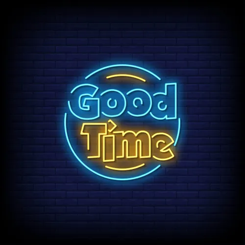 Good Time Neon Sign - Custom Flying Discs