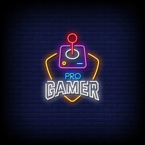 Pro Gamer Joystick Neon Sign - Custom Flying Discs