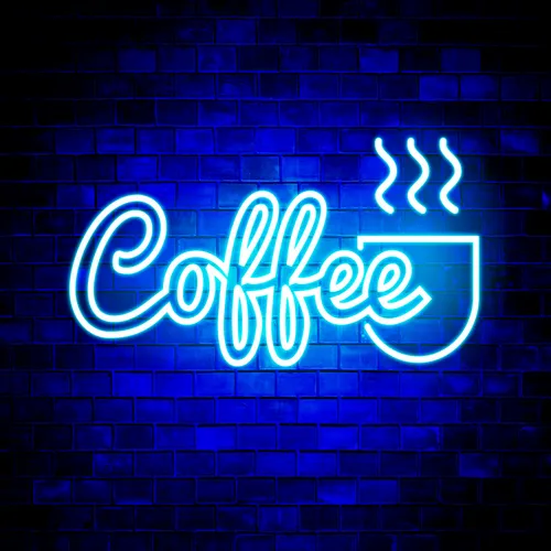 Coffee Neon Sign - Custom Flying Discs