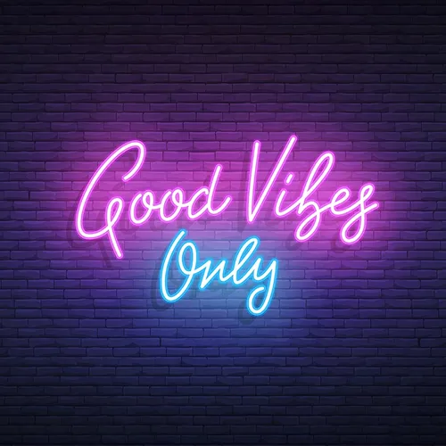 Good Vibes Only Neon Sign - Custom Flying Discs