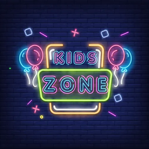 Funky Kids Zone Neon Sign - Custom Flying Discs