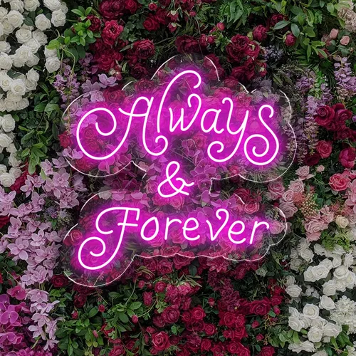 Always and Forever Neon Sign - Custom Flying Discs