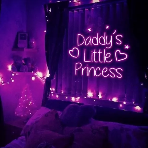 Daddy's Little Princess Neon Sign - Custom Flying Discs