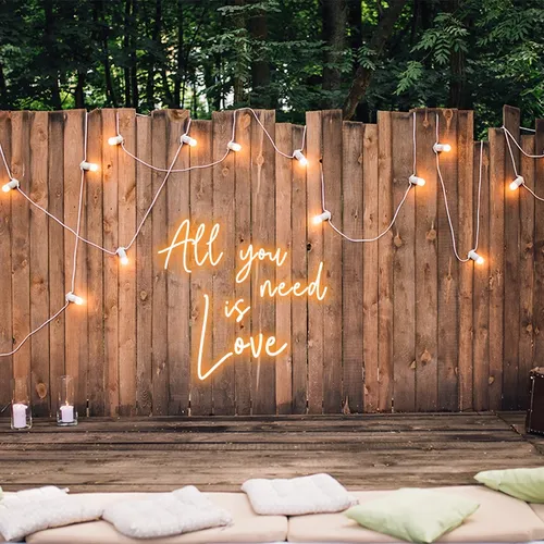 All You Need is Love Neon Sign - Custom Flying Discs