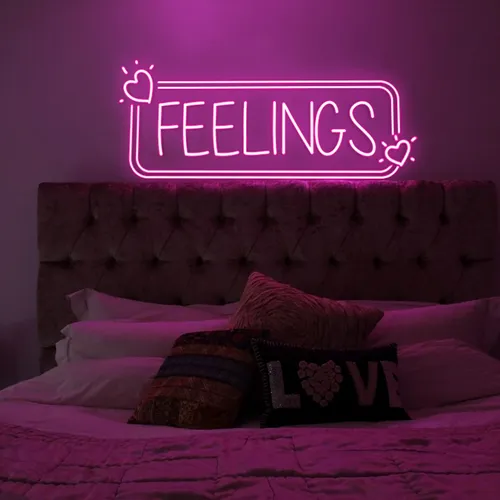 Feelings Neon Sign - Custom Flying Discs