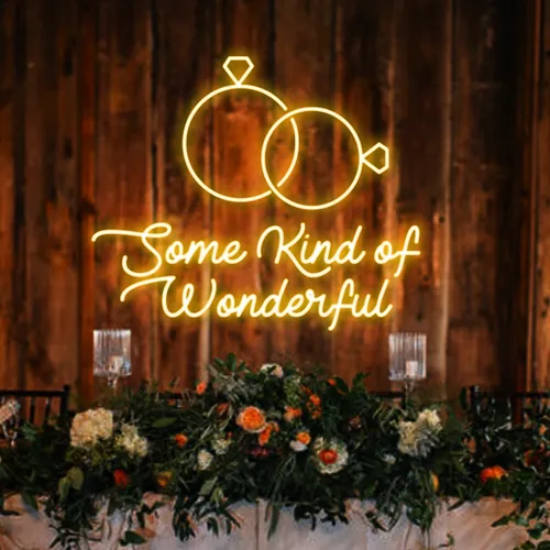 Some Kind Of Wonderful Neon Sign - Custom Flying Discs