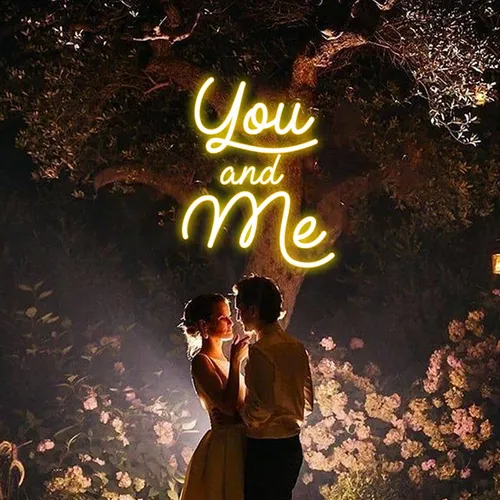 You And Me Neon Sign - Custom Flying Discs