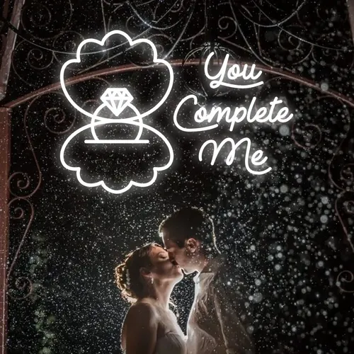 You Complete Me Neon Sign - Custom Flying Discs