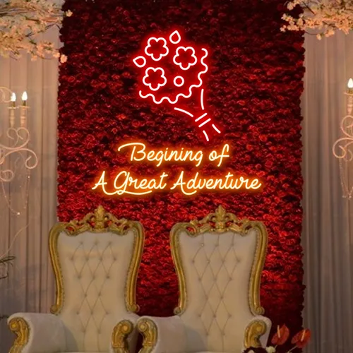 Beginning of a Great Adventure Neon Sign - Custom Flying Discs