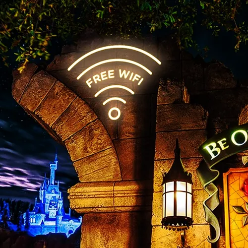 Free Wifi Neon Sign - Custom Flying Discs