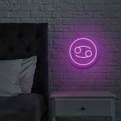Cancer Neon Sign - Custom Flying Discs