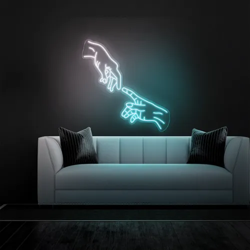 Hands Of God Neon Sign - Custom Flying Discs