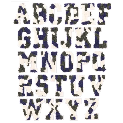 Chenille Camo Letters Patches - Custom Flying Discs