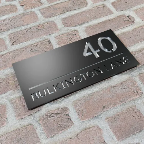 Engraved Metal House Number Sign - Custom Flying Discs