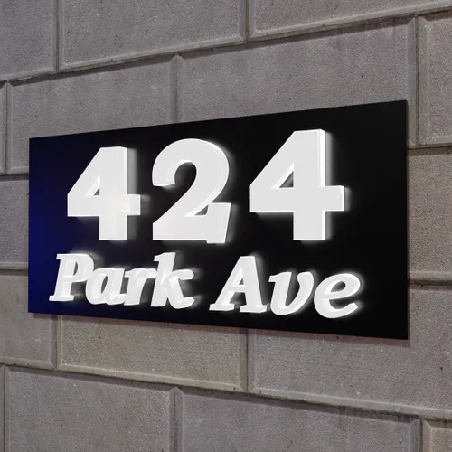 Push-Thru Lightbox House Number - Custom Flying Discs