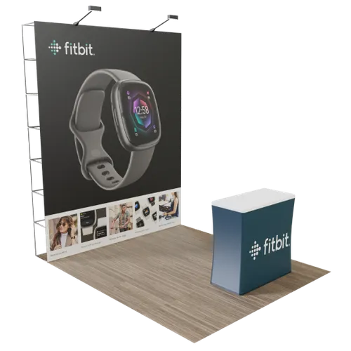 Custom Pop Up Trade Show Display 8' x 8' (ft) - Custom Flying Discs