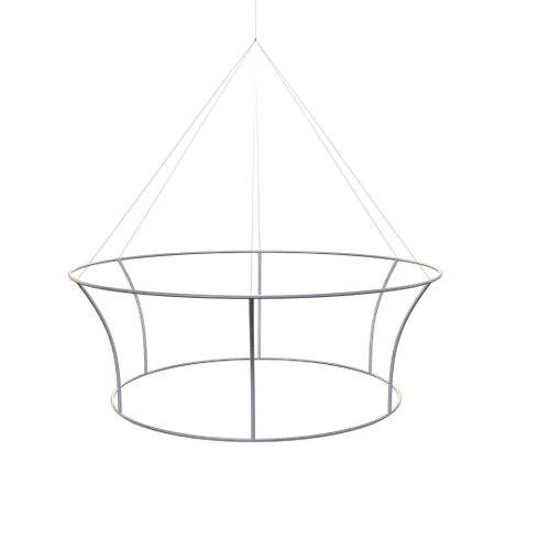 Custom Tapered Circle Personalized Trade Show Hanging Signs - Custom Flying Discs