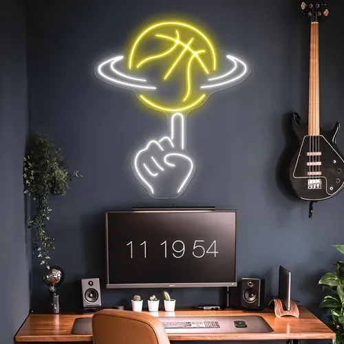 Ball Toss Neon Sign - Custom Flying Discs