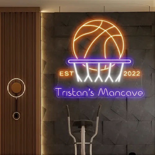 Tristans Mancave Neon Sign - Custom Flying Discs