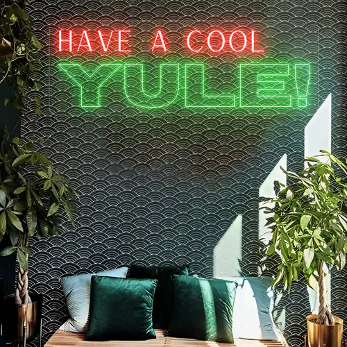 Have a Cool Yule! Neon Sign - Custom Flying Discs