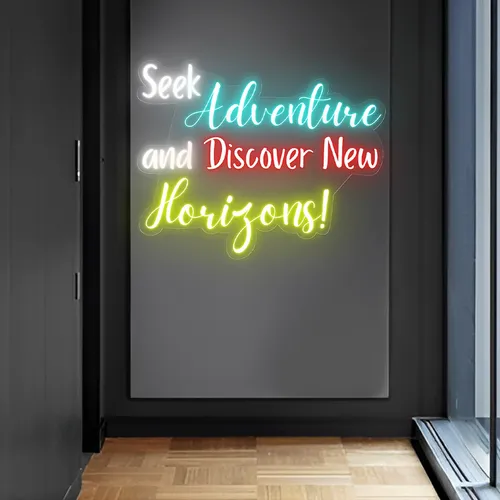 Seek Adventure Neon Sign - Custom Flying Discs