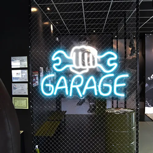 Garage Neon Sign - Custom Flying Discs