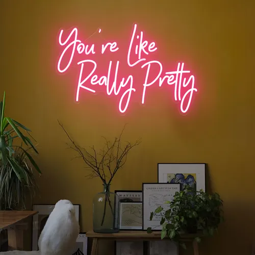 You're Like Really Pretty LED Neon Sign - Custom Flying Discs
