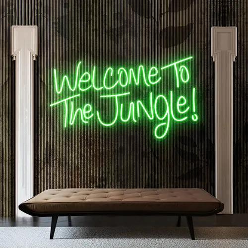 Welcome To The Jungle LED Neon Sign - Custom Flying Discs