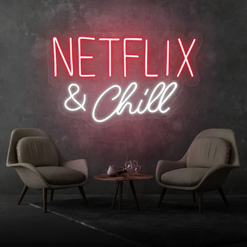 Netflix and Chill Neon Sign - Custom Flying Discs