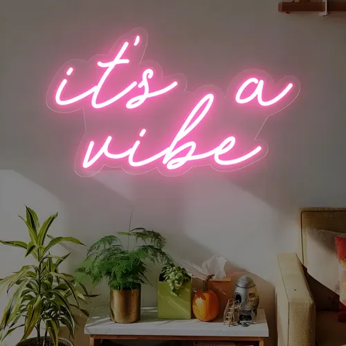 It's a Vibe Neon Sign - Custom Flying Discs