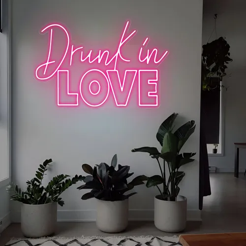 Drunk in Love Neon Sign - Custom Flying Discs