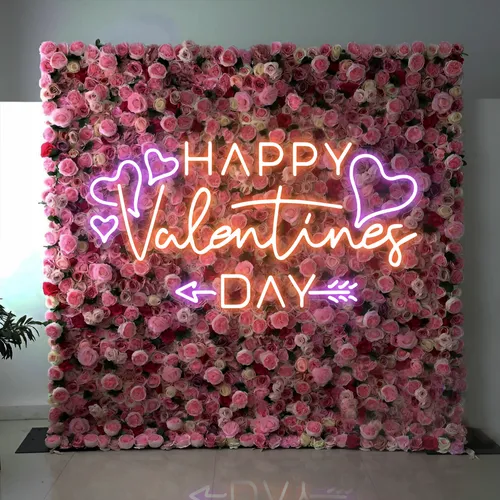 Happy Valentines Day Neon Sign - Custom Flying Discs