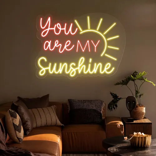You Are My Sunshine Neon Sign - Custom Flying Discs