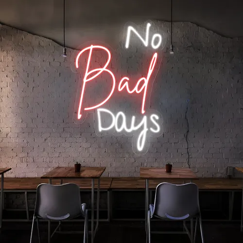 No Bad Days Neon Sign - Custom Flying Discs
