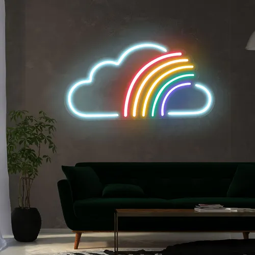 Rainbow Neon Sign - Custom Flying Discs